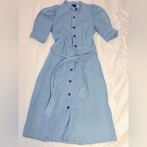 Who What Wear Blue Midi Dress